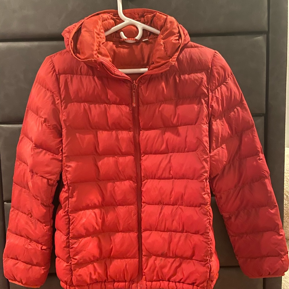 Red Uniqlo Puff Jacket